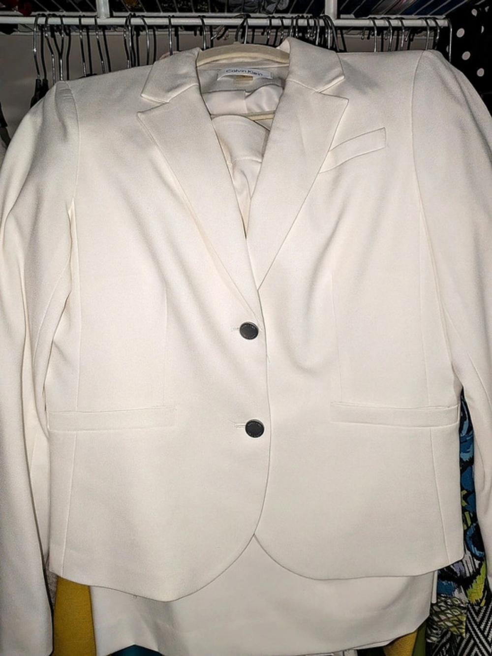 Calvin Klein Blazer in White Size 10 NWT